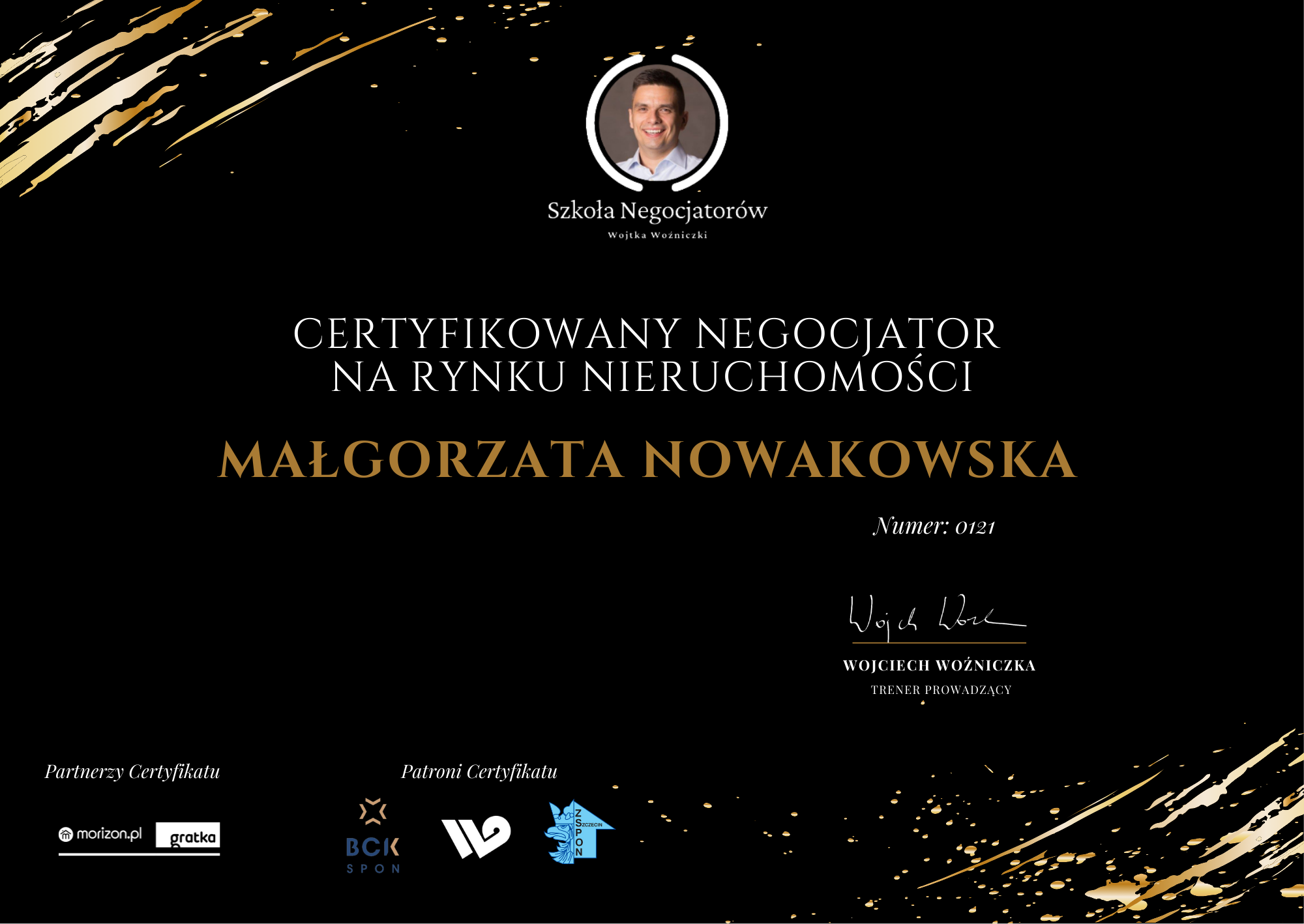 Małgorzata Nowakowska - Certyfikowany negocjator na rynku nieruchomości